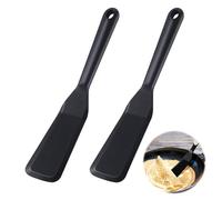 MisFun 2 Pièces Spatule de Cuisine en Silicone, Spatule à Crêpes et Omelette pour Poêles Anti-adhésifs, Egguf, Burgers, Pizza