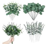 MisFun 30 Pièces Plantes Artificielles Interieur Branches Eucalyptus, Eucalyptus Artificiel, Fleurs Artificielles Deco, Bouquet Fleur Artificielle, Eucalyptues pour Décoration Mariage y Baptême