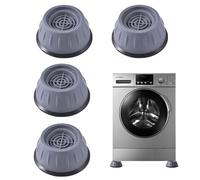 MisFun 4 Pièces Tapis Anti Vibration Machine a Laver, Patin Machine à Laver, Support Machine a Laver, Anti Marche, Anti Bruit, pour Machines à Laver SéChoirs Appareils Electroménagers(10cm)