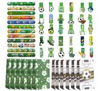 MisFun 54 Pièces Football Pinata Anniversaire Garçon, Garçon Cadeaux Anniversaire Football Décoration avec Bracelets Signets Sacs Cadeaux, Petits Cadeauxs Deco Anniversaires Foot pour Garçons et Fille