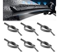 MisFun 6 Pièces Caoutchouc Essuie Glace, Lames d'Essuie-Glace de Rechange en Caoutchouc, 800mm Glace Recharges Essuie, Universelles Glace Bandes Essuie-Glaces, pour Voiture Essuie-Glace