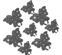 MisFun 8 Pièces Autocollant Voiture Papillon Strass, Sticker Papillon Cristal Pour Voiture, Bling Stickers Voiture Papillon, Deco Voiture Strass Autocollant Verre Fenêtre Autocollant (Noir)
