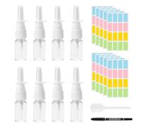 MisFun 8 Pièces Spray Nasal Vide, Bouteille de Pulvérisation Nasale, Spray Nasal Transparentes Bouteilles 20ml, Flacons de Vaporisateurs Nasaux, pour Voyage Maquillage Parfums Eau Saline
