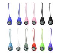 MisFun Mini boussole, 12 pièces, multicolore, porte-clés en paracorde pour enfants, camping, plein air, randonnée et survie