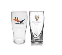 Mish Mash Gifts Guinness Lot de 2 verres à bière Motif gravité et toucan