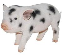 Mish Mash Gifts PP-MP03-D Animaux de compagnie Vivid Arts Rose/blanc avec petits cochons à pois Décoration de maison ou de jardin