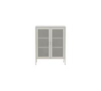 Misha Buffet 2 portes, 3 tablettes de rangement, blanc.