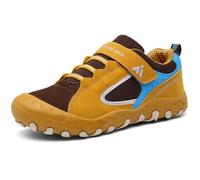 Mishansha Baskets Fille Garçon Respirant Enfant Chaussures de Sport Légères Low Top Sneakers, Jaune 38
