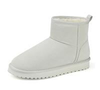 Mishansha Bottes de Neige Courtes Femme Fourrées 36-42 EU | Chaussures d'Hiver, Chaudes, Antidérapantes, Maison et Extérieur, Trajets Quotidiens