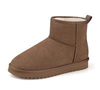 Mishansha Bottes de Neige Courtes Femme Fourrées 36-42 EU | Chaussures d'Hiver, Chaudes, Antidérapantes, Maison et Extérieur, Trajets Quotidiens