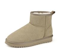 Mishansha Bottes de Neige Courtes Femme Fourrées 36-42 EU | Chaussures d'Hiver, Chaudes, Antidérapantes, Maison et Extérieur, Trajets Quotidiens