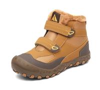 Mishansha Bottes de Neige Enfants Confortable Hiver Tortilla Brun 25EU
