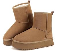 Mishansha Bottes de Neige Femme Hiver Chaude Fourrées Chaussures 36-42 EU | Bottines, Chaude, Bottes à Plateforme, Antidérapantes, Semelles Compensées, Activités de Plein Air, Faire du Shopping
