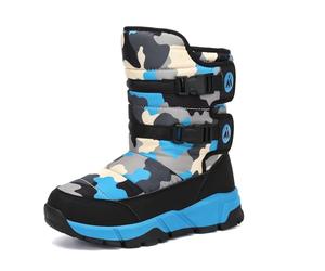 Mishansha Bottes Neige Fille Garçon Chaudes Bleu Noir 36EU