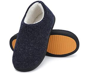 Mishansha Chausson Homme Hiver Pantoufles Chaudes Slippers Tailles 39-48 | Mémoire Forme,Doublure Douce, Confortable ,Antidérapante,Maison, Chambre, Courtes Sorties