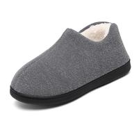 Mishansha Chaussons d'hiver chauds Pantoufles en peluche et mousse à mémoire de forme Pour femme, vert, 46 EU