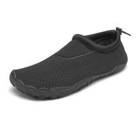 Mishansha Chaussure Aquatique Homme Femme Chaussures d'eau Respirant Antidérapant Chausson de Plage pour Mer Piscine Riviere Natation Canyoning Voile, Graisse Noire, 38 EU