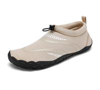 Mishansha Chaussure Aquatique Homme Femme Chaussures d'eau Respirant Antidérapant Chausson de Plage pour Mer Piscine Riviere Natation Canyoning Voile, Kaki, 45 EU