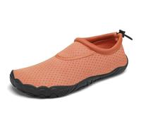 Mishansha Chaussure Aquatique Homme Femme Chaussures d'eau Respirant Antidérapant Chausson de Plage pour Mer Piscine Riviere Natation Canyoning Voile, Brun Gingembre, 45 EU