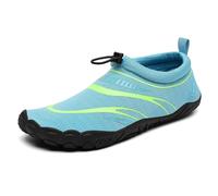 Mishansha Chaussure Aquatique Homme Femme Chaussures d'eau Respirant Antidérapant Chausson de Plage pour Mer Piscine Riviere Natation Canyoning Voile, Bleu Ciel, 42 EU