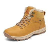 Mishansha Chaussure Hiver Chaude Homme Femme Bottes de Neige Légeres Bottines de Randonnée Fourrées Jaune 37