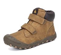 Mishansha Chaussure Hiver Enfant Chaudes Bottes Neige Garçon Fille Bottine Hiver Antidérapantes Chaussures de Randonnée Marron,GR.35