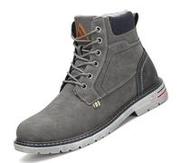 Mishansha Chaussure Homme Femme Hiver Bottines Hiver Fourrée Chaude Bottes de Neige Chaussures de Randonnée Gris,GR.40