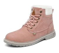 Mishansha - Chaussures de marche pour l’hiver - Doublées - Chaudes - Imperméables - Pour hommes, rose bonbon, 41 EU
