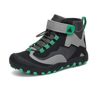 Mishansha Chaussures de Randonnée Garçon Fille en Plein Air Bottes de Trekking Imperméables Marche Antidérapantes Chaussure de Montagne Légères,Noir 35