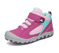 Mishansha Enfant Antidérapant Chaussure de Marche Garçon Fille Léger Respirantes Chaussures Randonnée Pink GR.34