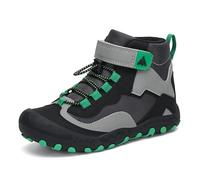 Mishansha Enfant Antidérapant Chaussure de Marche Garçon Fille Léger Respirantes Chaussures Randonnée Vert Noir 26 EU