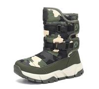 Mishansha Enfant Bottes de Neige Hiver Fille Chaude Doublé Bottines Garçon Chaussures Antidérapant Extérieures, Vert 38