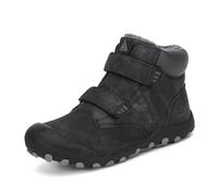 Mishansha Enfant Chaussure Hiver Garçon Bottines Fille Bottes Neige Chaude Confortables Chaussures De Coton Casual Baskets Noircarbone, Gr.33