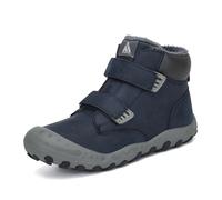 Mishansha Enfants Bottines de Neige Chaudes Chaussures en Coton pour Garçons Peluche Chaussure d'hiver Bleu 24 EU