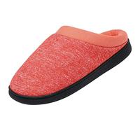 Mishansha Femme Chaussons Maison Confortable Pantoufles en Mousse À Mémoire Haute Densité Pantoufles Intérieur Pantoufles Hiver pour Homme Anti-dérapant, Rouge 40