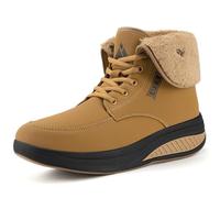 Mishansha Femmes Bottes de Neige Cheville Chaud Boots | Bottines，Fourrure，Impermeable，Antidérapant，pour un Usage Quotidien，Les Voyages，Les Balades
