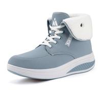 Mishansha Femmes Bottes de Neige Cheville Chaud Boots | Bottines，Fourrure，Impermeable，Antidérapant，pour un Usage Quotidien，Les Voyages，Les Balades
