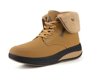 Mishansha Femmes Bottes de Neige Cheville Chaud Boots | Bottines，Fourrure，Impermeable，Antidérapant，pour un Usage Quotidien，Les Voyages，Les Balades