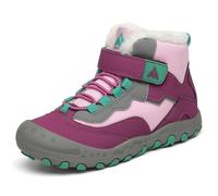 Mishansha Fille Hiver Chaussures de Coton Garçon Bottes de Neige Chaude Doublure Bottines Enfant Impermeable Sport Antidérapantes Mode Violet, Gr.24
