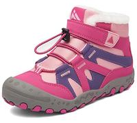 Mishansha Garçon Bottes de Neige Filles Bottines Hiver Chaussures De Coton Antidérapantes Bottines Chaudes Extérieur Pink 26 EU