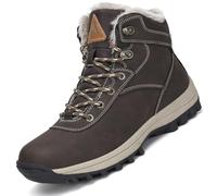 Mishansha Homme Bottes de Neige Hiver Randonnée Chaussures Trekking Imperméable Outdoor Boots Chaudement Chaudes Fourrure Baskets Bottines,New Marron 44 EU