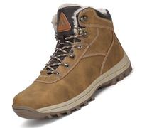Mishansha Homme Bottes de Neige Hiver Randonnée Chaussures Trekking Imperméable Outdoor Boots Chaudement Chaudes Fourrure Baskets Bottines,New Jaune 45 EU