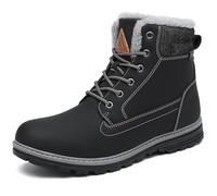 Mishansha Homme Bottes Hiver Chaussure Neige Femme Bottines Randonnée Montante Chaude Légère Winter Chaussures Antiderapante Trekking Outdoor, Noirfoncé 43 EU
