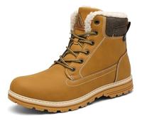 Mishansha Homme Bottes Hiver Chaussure Neige Femme Bottines Randonnée Montante Chaude Légère Winter Chaussures Antiderapante Trekking Outdoor, Noirfoncé 45 EU
