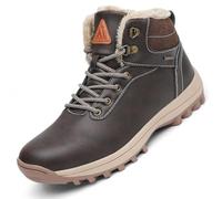Mishansha Homme Femme Bottes de Neige Hiver Randonnée Chaussures Trekking Imperméable Outdoor Boots Chaudement Chaudes Fourrure Baskets Bottines,Marron 37 EU