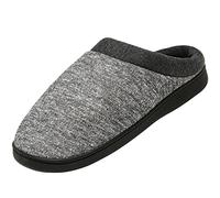 Mishansha Pantoufles Hiver pour Homme Pantoufles Intérieur Anti Slip Chaussons Chaudes pour la Maison Femmes Pantoufles Mousse Mémoire Chaussons Doublure, Gris 44