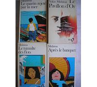 mishima - lot 4 livres : le tumulte des flots - aprés le banquet - le pavillon d'or - le marin rejeté par la mer