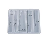 MISHITI Bricolage Cristal résine époxy Moule Pince à Cheveux Barrette Artisanat coulée Moule en Silicone