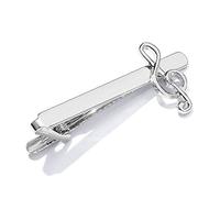 MISHITI Business Tie Bar Hommes Pince Cravate Creative Argent Haut de Gamme Clips De Cadeaux Charmes Bijoux pingles Note De Musique Dcoration Chemise Costume VTements Accessoires