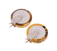 MISHITI Lot de 2 super condensateurs universels 5,5 V 1,0 F avec bouton de type V - Capacité intelligente de 5 mm